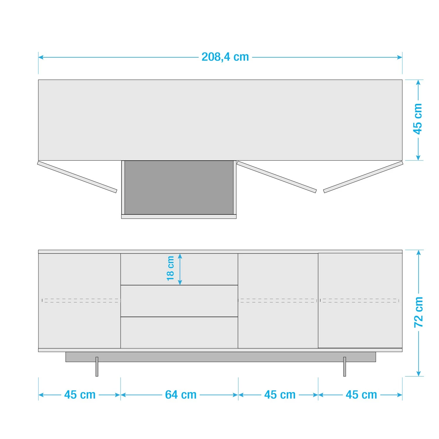 Eva Padberg Collection Sideboard Payara - Echtholzfurnier - Walnuss / Anthrazit 20 Eva Padberg Collection Sideboard Payara - Echtholzfurnier - Walnuss / Anthrazit – Bild 18