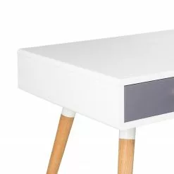 Mørteens Schreibtisch Mokre - Eiche teilmassiv - Weiß / Eiche -Büromöbel Verkaufsgeschäft 1000008544 180912 13583005 GALLERYIMAGES P000000001000008544