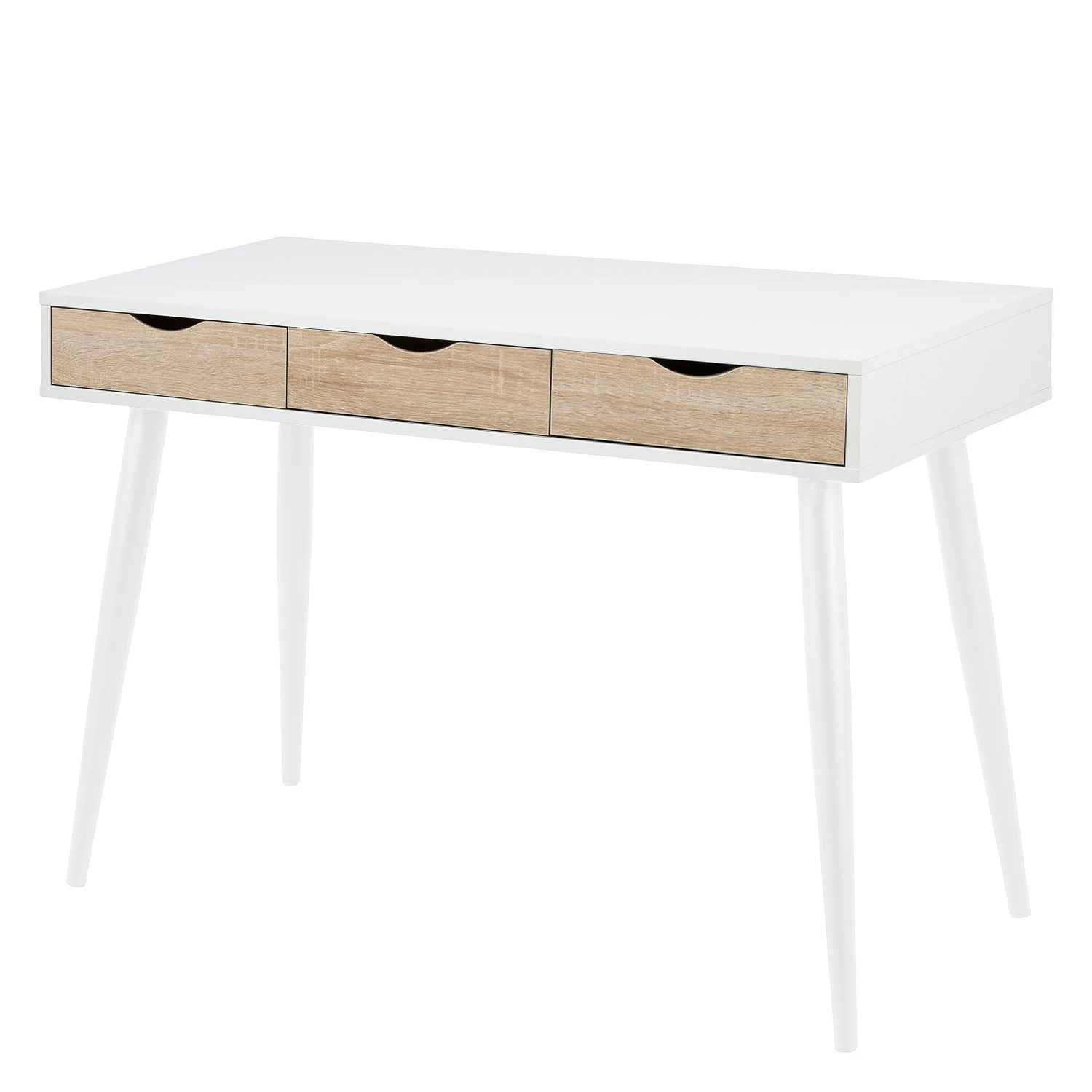 Mørteens Schreibtisch Dingus - Weiß / Eiche 3 Mørteens Schreibtisch Dingus - Weiß / Eiche