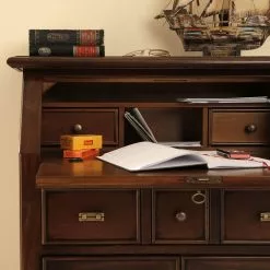 Montreux Sekretär Dan - Ayous teilmassiv - Antikbraun -Büromöbel Verkaufsgeschäft 1000017472 060 GALLERYIMAGES P000000001000017472