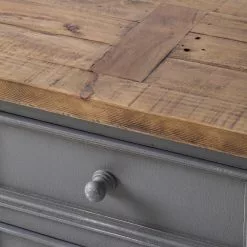 Maison Belfort Sideboard Balignton I - Kiefer massiv - Grau -Büromöbel Verkaufsgeschäft 1000027368 200928 14081900009 DETAILS P000000001000027368