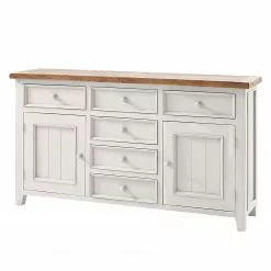 Maison Belfort Sideboard Balignton I - Kiefer massiv - Weiß