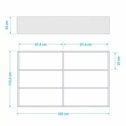Loftscape Bücherregal Empire - Cremeweiß - Höhe: 112 cm - Breite: 185 cm 13 Loftscape Bücherregal Empire - Cremeweiß - Höhe: 112 cm - Breite: 185 cm -Büromöbel Verkaufsgeschäft 1000036258 190621 12570100009 GALLERYIMAGES P000000001000036258