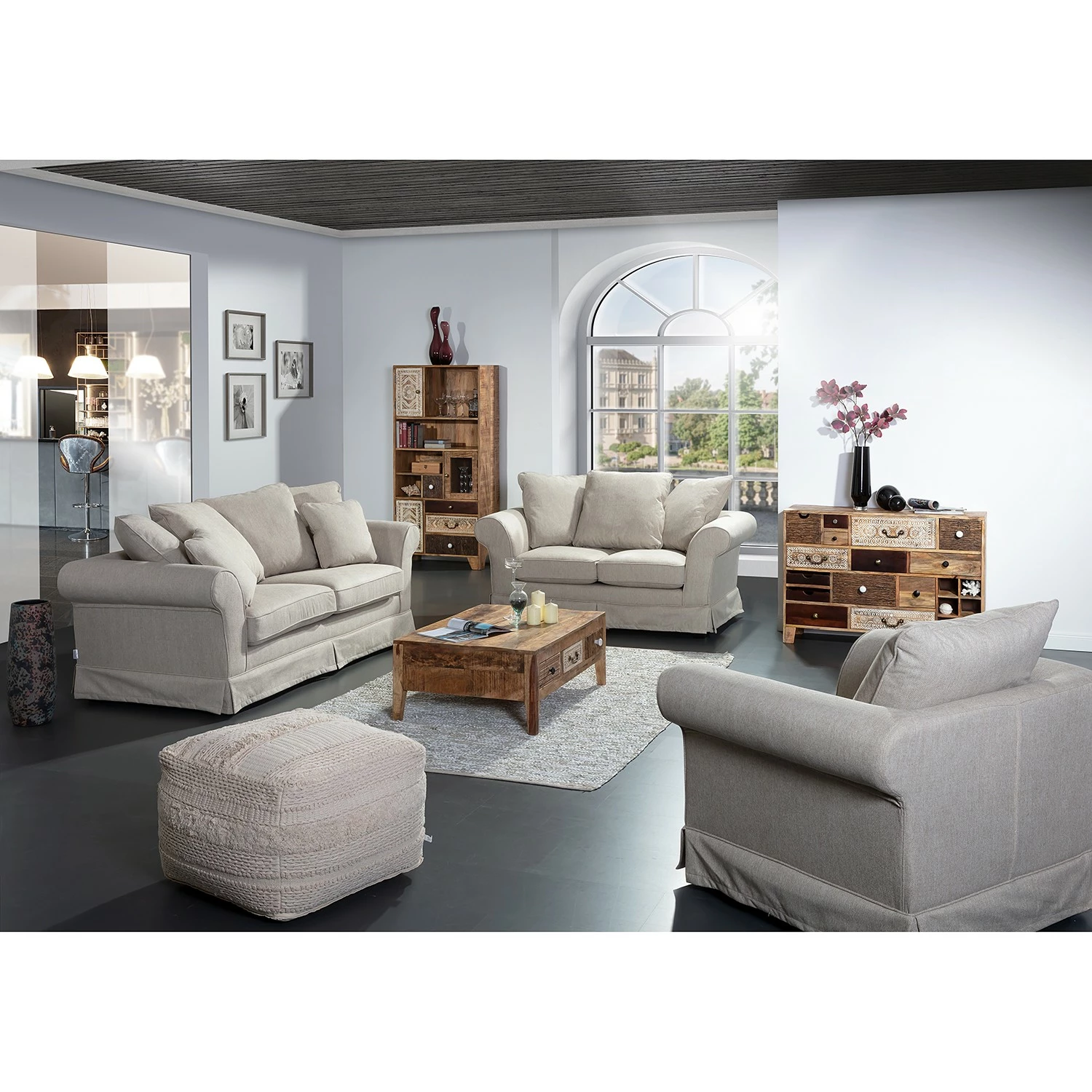 Ars manufacti Regal Curenna I - Mango teilmassiv - Mango / Braun 5 Ars manufacti Regal Curenna I - Mango teilmassiv - Mango / Braun – Bild 3