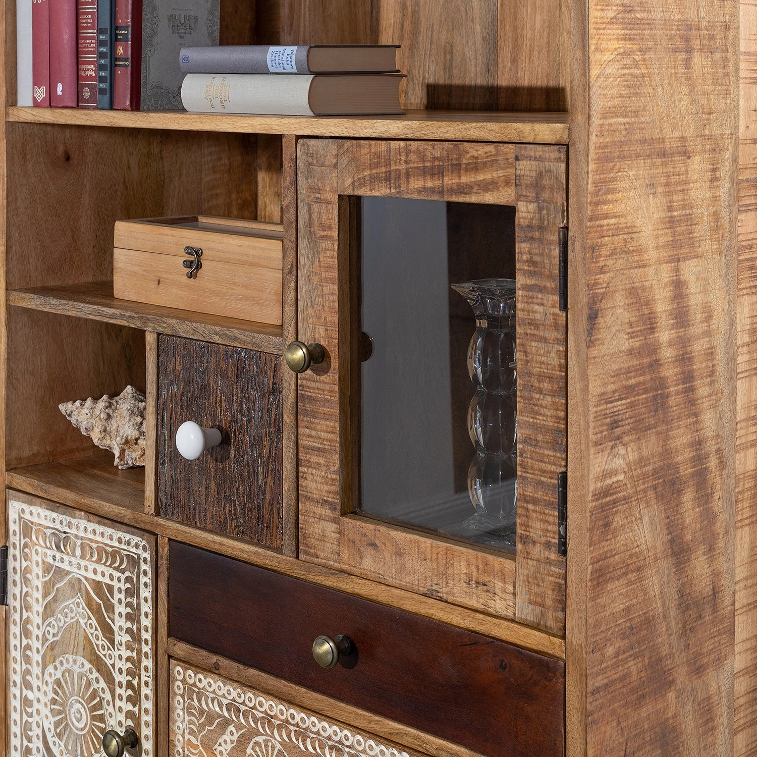 Ars manufacti Regal Curenna I - Mango teilmassiv - Mango / Braun 10 Ars manufacti Regal Curenna I - Mango teilmassiv - Mango / Braun – Bild 8