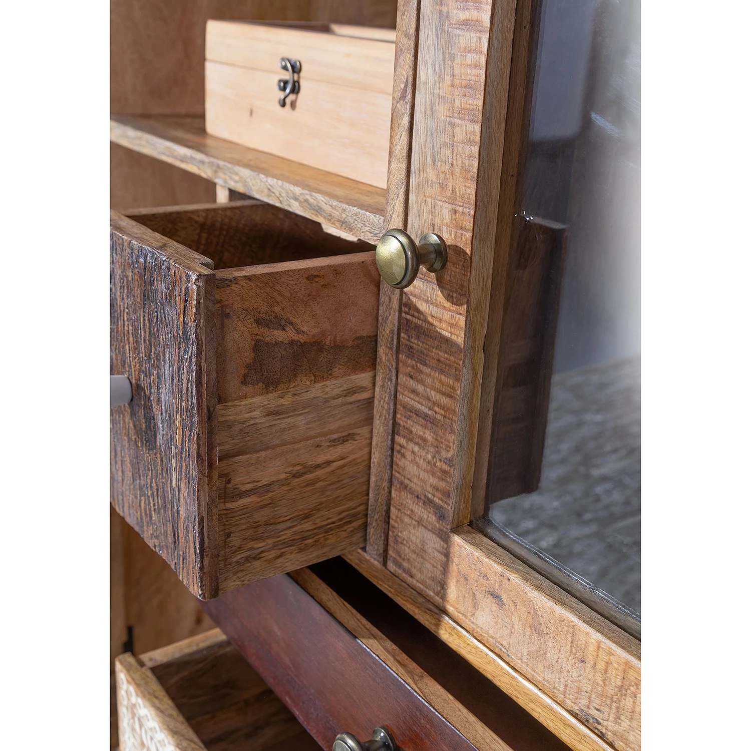 Ars manufacti Regal Curenna I - Mango teilmassiv - Mango / Braun 12 Ars manufacti Regal Curenna I - Mango teilmassiv - Mango / Braun – Bild 10