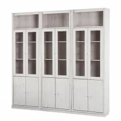 Maison Belfort Bücherwand Lillehammer III - Kiefer massiv - Kiefer Weiß -Büromöbel Verkaufsgeschäft 1000056976 210608 10324000018 DETAILS P000000001000056976