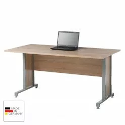 Maja Möbel Schreibtisch Merit II - Eiche Sonoma Dekor / Silber - 160 x 80 cm -Büromöbel Verkaufsgeschäft 1000057535 180810 11045710 ICON GALLERYIMAGES P000000001000057535 icon seal