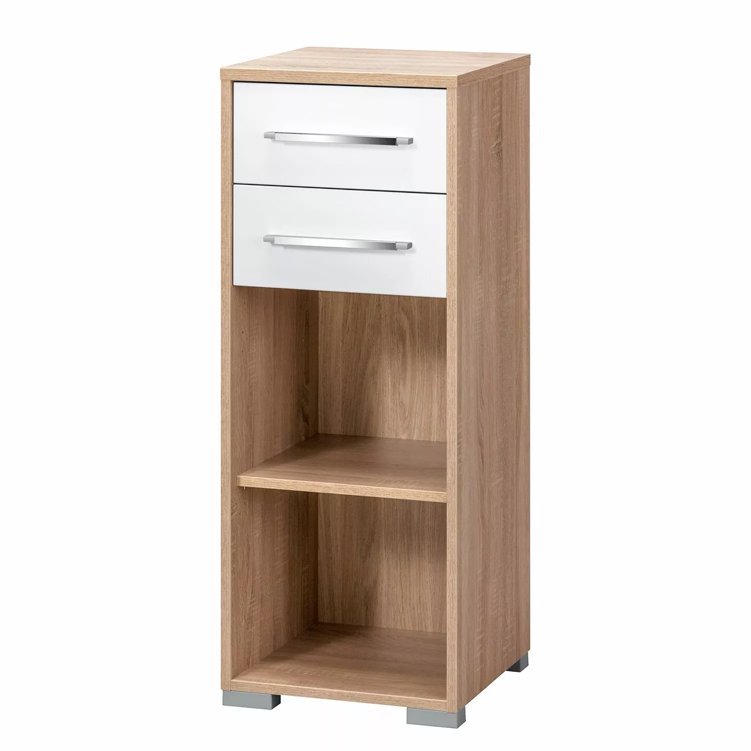 Aktenregal Merit - Eiche Sonoma Dekor / Hochglanz Weiß 3 Aktenregal Merit - Eiche Sonoma Dekor / Hochglanz Weiß