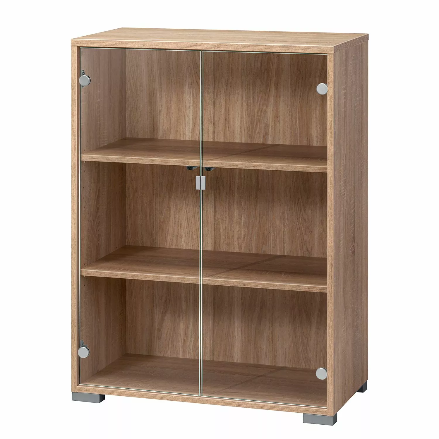 Aktenschrank Merit II - Eiche Sonoma Dekor / Klarglas 3 Aktenschrank Merit II - Eiche Sonoma Dekor / Klarglas
