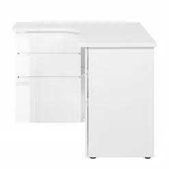 Maja Möbel Eck-Schreibtisch Samiera - Alpinweiß / Hochglanz Weiß -Büromöbel Verkaufsgeschäft 1000057600 201005 06185700003 DETAILS P000000001000057600