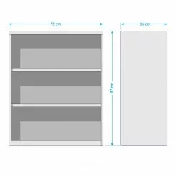 Maja Möbel Regal Fani II - Weiß -Büromöbel Verkaufsgeschäft 1000057763 180706 08074018 GALLERYIMAGES P000000001000057763