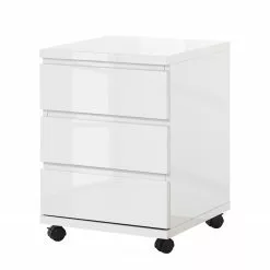 Fredriks Rollcontainer Paddington - Hochglanz Weiß