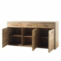 Ars Natura Sideboard Lopburi - Eiche Bianco teilmassiv - Eiche Bianco / Schiefer -Büromöbel Verkaufsgeschäft 1000064078 200811 13515400267 DETAILS P000000001000064078