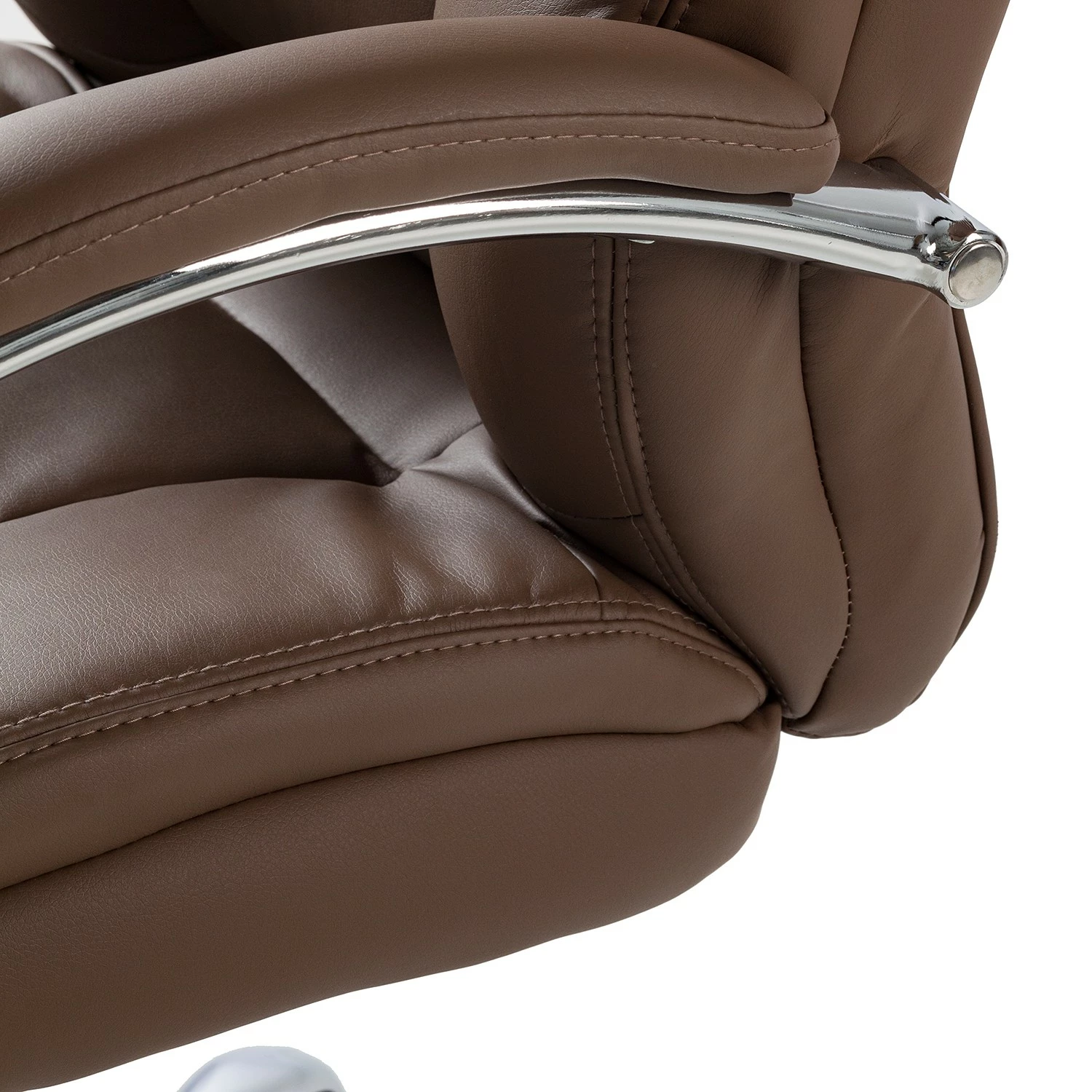 Home24office Chefsessel Director II - Kunstleder / Kunststoff - Cappuccino / Silber 10 Home24office Chefsessel Director II - Kunstleder / Kunststoff - Cappuccino / Silber – Bild 8