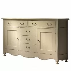 Maison Belfort Sideboard Azjana - Pinie massiv - Elfenbein