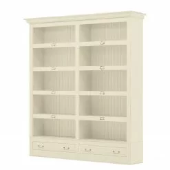 Maison Belfort Bücherregal Azjana I - Pinie weiß lackiert