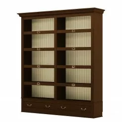 Maison Belfort Bücherregal Azjana I - Pinie Braun / Pinie Creme