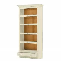 Maison Belfort Bücherregal Azjana II - Pinie Weiß / Pinie Honig