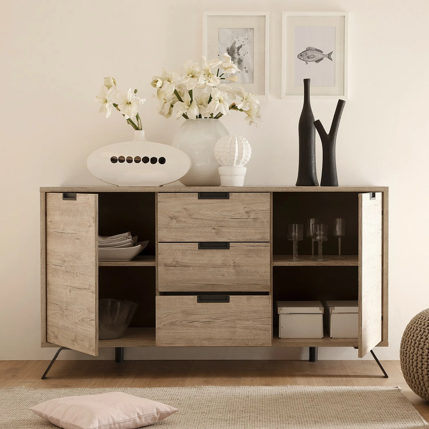 LC Spa Sideboard Palma I - Eiche Dekor 6 LC Spa Sideboard Palma I - Eiche Dekor – Bild 4