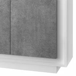 LC Spa Sideboard Forenza - Beton Dekor / Weiß -Büromöbel Verkaufsgeschäft 1000091559 201029 08234700100 DETAILS P000000001000091559