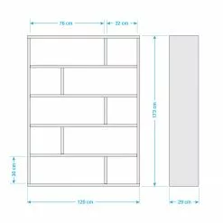 Temahome Regal Dublin - Weiß - Höhe: 173 cm 21 Temahome Regal Dublin - Weiß - Höhe: 173 cm -Büromöbel Verkaufsgeschäft 1000094969 201002 14512800001 SKETCH DETAILS P000000001000094969 sketch