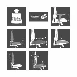 Topstar Bürodrehstuhl Profi Star 15 - Webstoff / Aluminium - Grün -Büromöbel Verkaufsgeschäft 1000096419 190208 08090500063 ICON GALLERYIMAGES P000000001000096419 icon seal