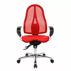 Topstar Bürodrehstuhl Sitness 15 - Kunstfaser / Metall - Rot / Chrom -Büromöbel Verkaufsgeschäft 1000096507 190208 08091000251 GALLERYIMAGES P000000001000096507