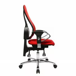 Topstar Bürodrehstuhl Sitness 15 - Kunstfaser / Metall - Rot / Chrom -Büromöbel Verkaufsgeschäft 1000096507 190208 08091100252 GALLERYIMAGES P000000001000096507