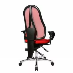 Topstar Bürodrehstuhl Sitness 15 - Kunstfaser / Metall - Rot / Chrom -Büromöbel Verkaufsgeschäft 1000096507 190208 08091100254 GALLERYIMAGES P000000001000096507