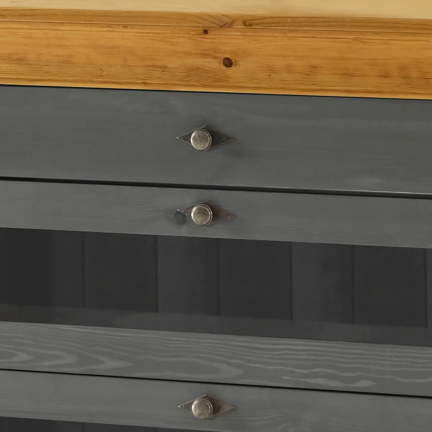 Maison Belfort Sideboard Bergen - Kiefer massiv - Kiefer Grau / Kiefer Laugenfarbig 6 Maison Belfort Sideboard Bergen - Kiefer massiv - Kiefer Grau / Kiefer Laugenfarbig – Bild 4