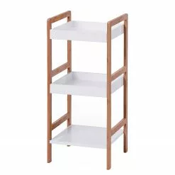 Zeller Regal Alvin I - Bambus/Weiß - lackiert