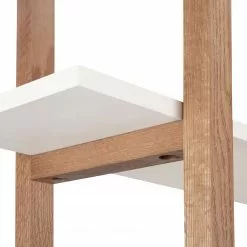 Mørteens Bücherregal Store I - Eiche teilmassiv - Weiß / Eiche -Büromöbel Verkaufsgeschäft 1000113301 180905 07483205 GALLERYIMAGES P000000001000113301