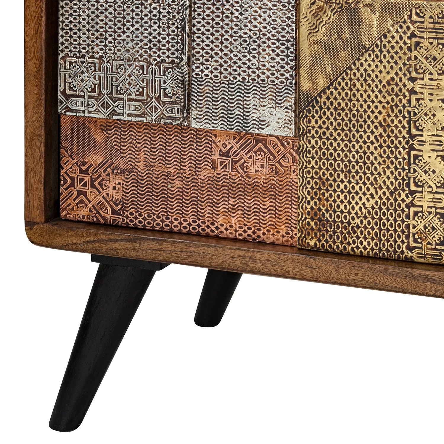 Wolf-Möbel Sideboard Orient - Akazie massiv / Metall - Mehrfarbig 11 Wolf-Möbel Sideboard Orient - Akazie massiv / Metall - Mehrfarbig – Bild 9