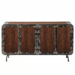 Ars manufacti Sideboard Wharton II - Akazie teilmassiv / Stahl -Büromöbel Verkaufsgeschäft 1000114890 200402 18281700107 DETAILS P000000001000114890