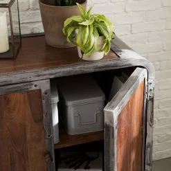 Ars manufacti Sideboard Wharton II - Akazie teilmassiv / Stahl -Büromöbel Verkaufsgeschäft 1000114890 200402 18281800110 DETAILS P000000001000114890