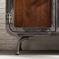 Ars manufacti Sideboard Wharton II - Akazie teilmassiv / Stahl -Büromöbel Verkaufsgeschäft 1000114890 200402 18281900113 DETAILS P000000001000114890