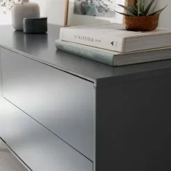 Mørteens Sideboard Lindholm V - Eiche teilmassiv - Grau / Eiche -Büromöbel Verkaufsgeschäft 1000119258 190214 13124700013 GALLERYIMAGES P000000001000119258