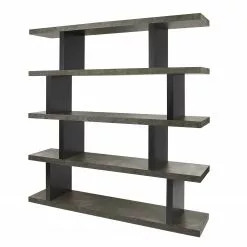 Temahome Regal Detroit - Beton Dekor / Schwarz - Höhe: 172 cm