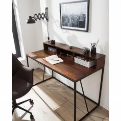 Ars manufacti Schreibtisch Woodson I - Akazie massiv / Eisen - Akazie Braun -Büromöbel Verkaufsgeschäft 1000123250 210205 15491500002 MOOD DETAILS P000000001000123250 mood