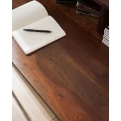 Ars manufacti Schreibtisch Woodson I - Akazie massiv / Eisen - Akazie Braun -Büromöbel Verkaufsgeschäft 1000123250 210205 15492400006 DETAILS P000000001000123250