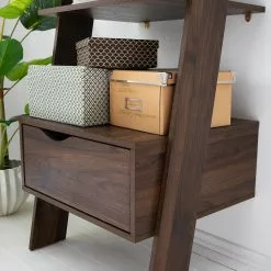 Mørteens Regal Gjora - Gummibaum teilmassiv - Walnuss -Büromöbel Verkaufsgeschäft 1000123440 190321 17262400005 GALLERYIMAGES P000000001000123440