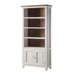 Maison Belfort Bücherregal Balignton I - Kiefer massiv - Weiß / Kiefer