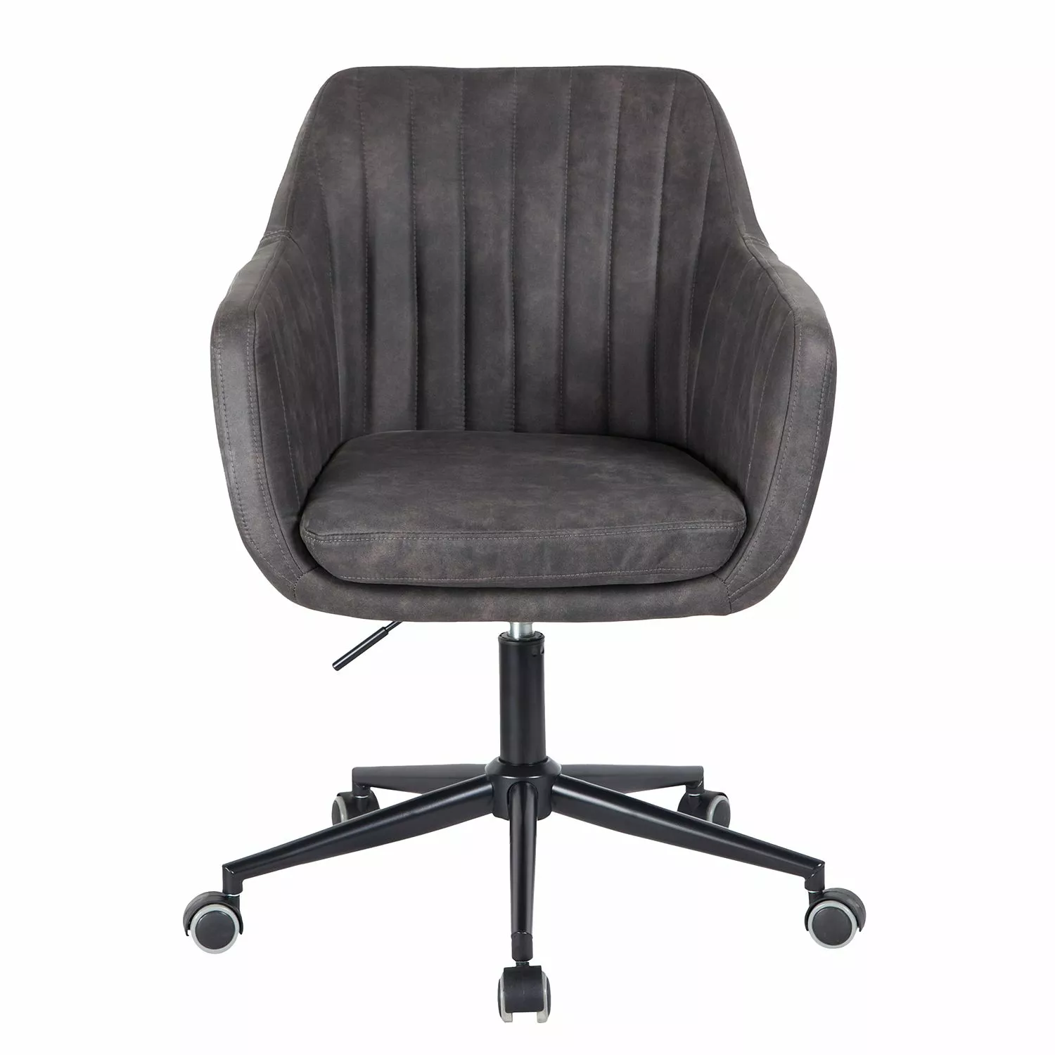 Mørteens Bürodrehstuhl Leedy - Kunstleder - Vintage Grau / Schwarz 5 Mørteens Bürodrehstuhl Leedy - Kunstleder - Vintage Grau / Schwarz – Bild 3