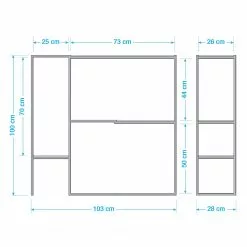 Red Living Regal Soltas - Akazie massiv / Metall - Akazie / Schwarz -Büromöbel Verkaufsgeschäft 1000124007 180720 11015904 GALLERYIMAGES P000000001000124007