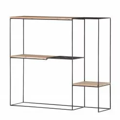 Red Living Regal Soltas - Akazie massiv / Metall - Akazie / Schwarz