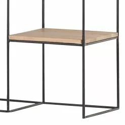 Red Living Regal Soltas - Akazie massiv / Metall - Akazie / Schwarz -Büromöbel Verkaufsgeschäft 1000124007 180803 14033054 GALLERYIMAGES P000000001000124007