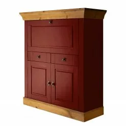 Maison Belfort Sekretär Bergen - Kiefer Rot / Kiefer Laugenfarbig