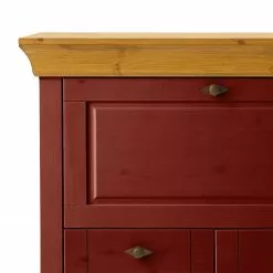 Maison Belfort Sekretär Bergen - Kiefer Rot / Kiefer Laugenfarbig -Büromöbel Verkaufsgeschäft 1000125642 211122 08323802250 DETAILS P000000001000125642