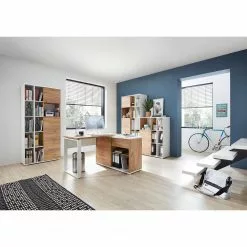 Germania Aktenschrank Lioni l - Eiche Navarra Dekor / Weiß -Büromöbel Verkaufsgeschäft 1000126191 181009 10480403 MOOD GALLERYIMAGES P000000001000126191 mood